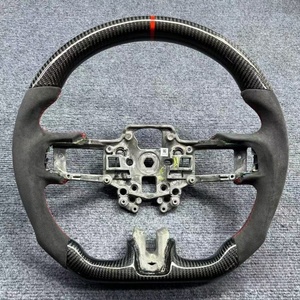 Volante de Fibra de Carbono con Luces LED para Ford <span class=keywords><strong>Mustang</strong></span> GT V6 EcoBoost <span class=keywords><strong>Shelby</strong></span> GT350 <span class=keywords><strong>GT500</strong></span> GT 2018 2019 <span class=keywords><strong>2020</strong></span> 2021 2022 - Product Image 5