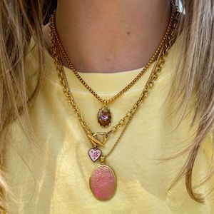 Collana Ovale con Stampa Retrò Unisex per <span class=keywords><strong>San</strong></span> <span class=keywords><strong>Valentino</strong></span>, Certificazione CE, Vendita all'Ingrosso - Product Image 4