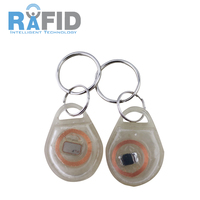 Étiquette RFID F08 ABS réinscriptible, télécommande de voiture, clé d'accès par induction, carte d'accès 125 kHz EM4305 T5577 13,56 MHz