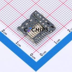 ACBS-08BK-H-006 SD Card / Memory Card Connector SMD Connector Self-Return Type MicroSD Card (TF Card) Card Holder 1.85mm - Product Image 2