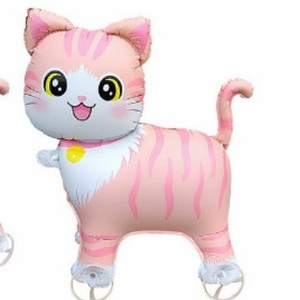 Q-versión 3D Animal de dibujos animados globo con ruedas Decoración de <span class=keywords><strong>cumpleaños</strong></span> para niños juguete para caminar lindo globo de juguete - Product Image 6