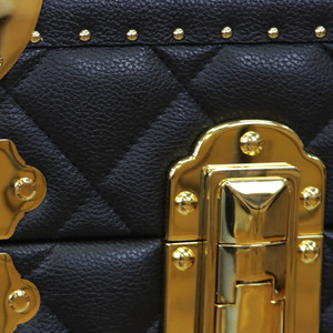 Valise <span class=keywords><strong>de</strong></span> rangement en cuir noir personnalisable avec doublure en daim, style classique, <span class=keywords><strong>serrure</strong></span> à combinaison pour la maison, le stockage et l'exposition - Product Image 2