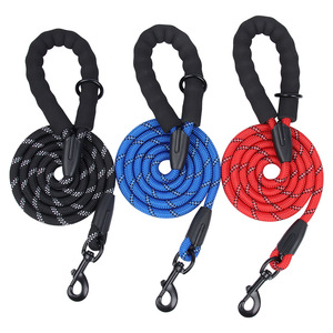 Guinzaglio per cani in Nylon riflettente multicolore di lusso personalizzato per cani di taglia media nuovo stile guinzaglio per animali domestici per noi mercati europei - Product Image 4