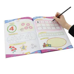 High Quality Custom Book Printing Preschool Educational Children Activity Workbook Exercise Book Text Book Printing Service