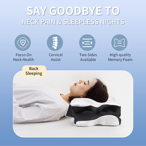 WJ-2109 MAIDISHI Modern Rectangle Shape Health Care Memory Foam <strong>Pillow</strong> Ergonomic Contour Custom Logo Supports Neck Fatigue - Product Image 3