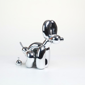 Ornamenti in <span class=keywords><strong>resina</strong></span> all'ingrosso artigianato Poop Balloon Dog Home Decor con <span class=keywords><strong>cane</strong></span> <span class=keywords><strong>palloncino</strong></span> placcato oro - Product Image 4