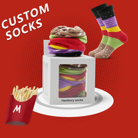 Vente en gros chaude Chaussettes drôles populaires personnalisées Chaussettes longues unisexes personnalisées