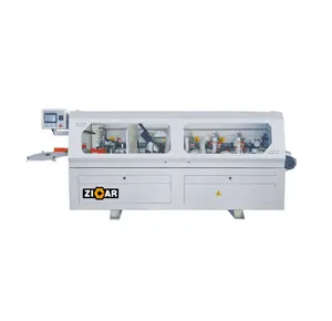 ZICAR plywood edge banding machine woodworking MF50W straight line melamine furniture edge bander with 5 functions