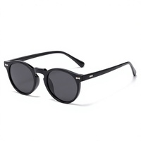 Nouvelles lunettes de soleil polarisées tendance à monture ronde, design de marque, prix d'usine, verres miroir, protection UV400 pour femmes
