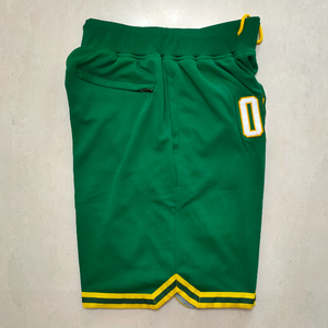 Pantalones cortos de béisbol bordados con bolsillo y cremallera listos para enviar <span class=keywords><strong>Miami</strong></span> Teal de la mejor calidad - Product Image 3
