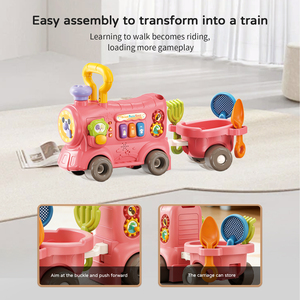 Trotteur Bébé 5-en-1 Multifonctionnel avec Centre d'Activités, Porteur et Jouet Éducatif pour Tout-petits - Vente en Gros - Product Image 5