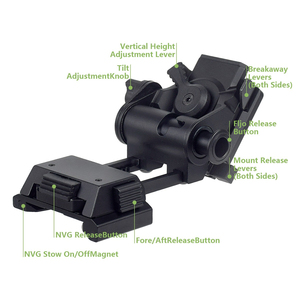 Adaptateur L4G24 L4G19 PVS14 PVS15 PVS31 PVS18 FAST, support de montage sur casque en alliage d'aluminium NVG, support de vision nocturne Nv8000 - Product Image 2