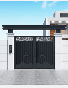 Puerta <span class=keywords><strong>de</strong></span> valla francesa <span class=keywords><strong>de</strong></span> aluminio mayorista Puerta corredera giratoria automática Puertas eléctricas <span class=keywords><strong>de</strong></span> <span class=keywords><strong>madera</strong></span> <span class=keywords><strong>de</strong></span> aluminio - Product Image 2