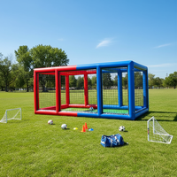 Zone de combat et terrain de compétition gonflables en PVC personnalisables pour drones, terrain de football gonflable pour drones