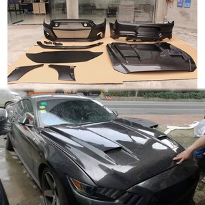 2014-2017 Car Modification Upgrade Overseas Edition Body Kit Front Rear Bumper Lip <b>Engine</b> <b>Hood</b> Suitable for Ford Mustang - Product Image 2