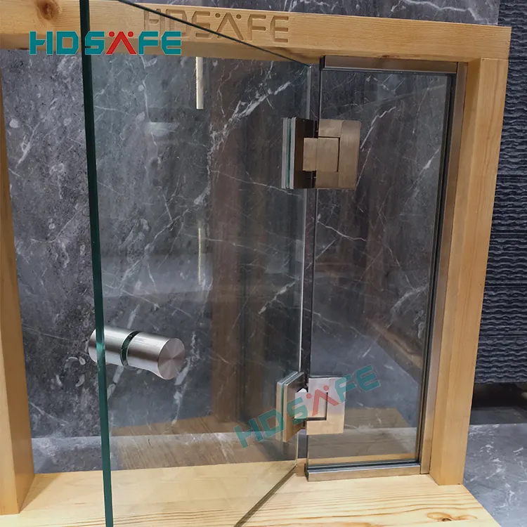 Cerniera per porta a battente in vetro a 180 gradi in acciaio inossidabile
