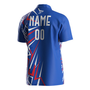 Abbigliamento sportivo personalizzato sublimazione Bodybuilding da uomo maglia <span class=keywords><strong>blu</strong></span> magliette da Cricket australiane - Product Image 4