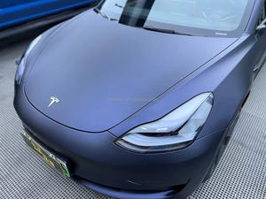 Ultra Matte Dark Black <strong>Car</strong> <strong>Vinyl</strong> Wrap Film with PET Material Matt Dark Black Anti-Scratch <strong>for</strong> <strong>Car</strong> Body Roll PET PPF - Product Image 4
