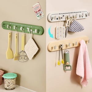 Multi-functional <b>Hooks</b> Cute Fun Cartoon <b>Suction</b> Cup Plastic Durable <b>Hooks</b> Seamless Wall-mounted Kitchenware Hanging Rack - Product Image 6