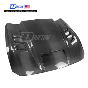 ฝากระโปรงคาร์บอนไฟเบอร์ Drifton NEW สำหรับ Mustang ZG 2024-On รุ่น TF Style ลายทอ 3K/6K/12K สีดำเคลือบป้องกันรังสียูวี - Product Image 1