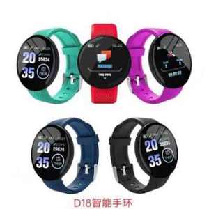 Reloj Inteligente D18 Unisex, Monitor de Presión Arterial, Reloj Inteligente Deportivo, Monitor de Actividad Física, Podómetro, Relojes Inteligentes Resistentes al Agua, Pulsera Inteligente D18 - Product Image 2
