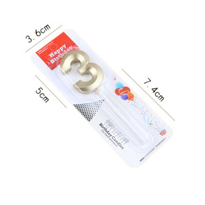 0-9 Verjaardagskaars Feestartikelen Verjaardagsdecoratie Goud Nummer Kaars Voor Jubileum Huwelijksfeest Kaarsen - Product Image 5