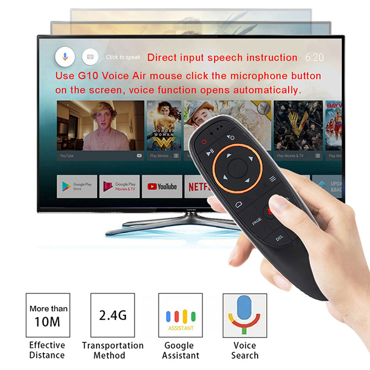 mini 2.4G inalámbrico portátil flexible con una mano air fly mouse control remoto para smart android tv box