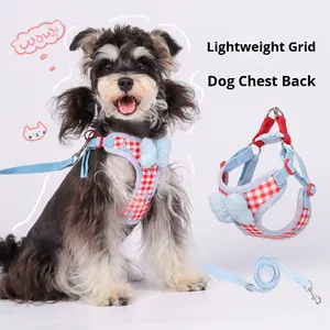 <span class=keywords><strong>Harness</strong></span> dan Tali Anjing Baru dari Nilon dengan Gesper Berlapis Gaya Korea Anti-Ledakan - Product Image 5