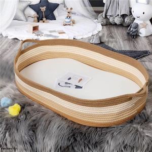 Panier en bambou tissé rotin enfants bébé <span class=keywords><strong>Photo</strong></span> chambre d'enfants Premium ensemble à langer nouveau-né cadeau main petits paniers pour la douche - Product Image 3