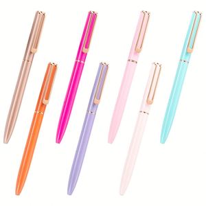 Stylo publicitaire rotatif en métal multicolore, créatif et tendance, avec logo personnalisé, vente en gros - Product Image 1
