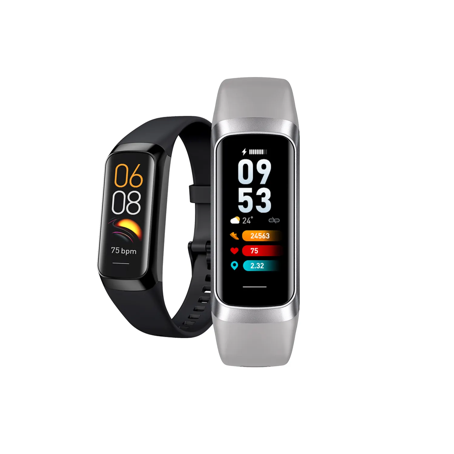 OEM ODM Amoled Screen C60 Smart Bracelet Muti Sports Mode Body Temperature Heart Rate Waterproof Health Smart Band