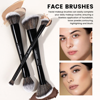 MAANGE Lot de 8 pinceaux de maquillage en gros, manche en bois, poils synthétiques, personnalisable et marque privée, outils de maquillage