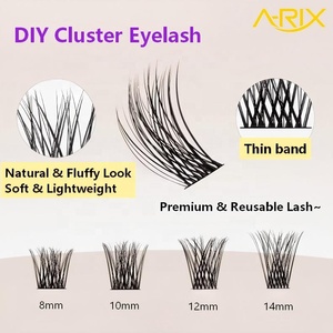 Kit de cils en grappe DIY A-RIX, fourniture directe d'usine, matériau PBT, qualité professionnelle supérieure, emballage personnalisé pour usage domestique - Product Image 3