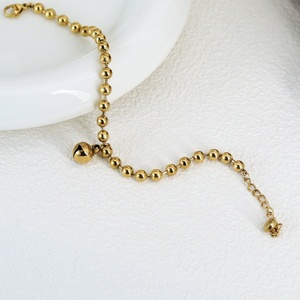 Custom Wholesale Stainless Steel Trendy Geometric Fashion <b>Bead</b> <b>Bracelets</b> & Bangles 18K Gold Plated <b>for</b> <b>Women</b> - Product Image 3