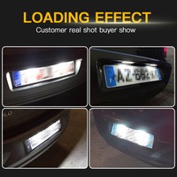Bombilla Led para matrícula de coche, luz blanca Canbus de 12V para V'W Golf 4 5 6 GTi MK4 MK5 CC Rabbit Eos Phaeton