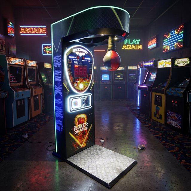 NEW Street Amusement Boxing for Arcade Machine Outdoor Ultimate Big Punch Boxing Game Machine Sale English Coin Operated