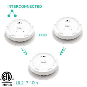 ANKA 10 Yıl Kablosuz Bağlantılı Fotoelektrik Duman Dedektörü Sesli Alarm ile ETL217 Standardı Vietnam'da Üretilmiştir - Product Image 5