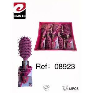 Juego de cepillos para el cabello MNJ, 12 piezas, cerdas redondas de color rosa para peinar y desenredar - Product Image 1