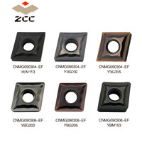 ZCC Serie CNMG CNMG12 16 19 Herramienta de Torneado de Carburo de Tungsteno de Alta Eficiencia, Cabezal de Corte de Carburo, Doble Cara con Diamante Grande, 10 Piezas