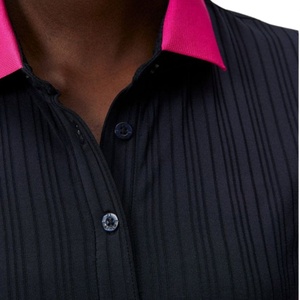 Women's Preppy A-Line Golf <b>Skirt</b> Set Breathable Knit Polo Short with High-Waisted <b>Elastic</b> Custom Logo Printed Pleated Design - Product Image 5