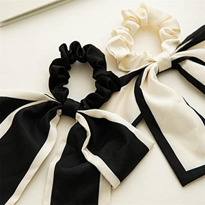 En gros, Bandeaux élégants à nœud en ruban, attaches pour queue de cheval et chouchous pour femmes - Product Image 5