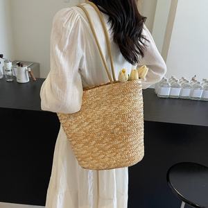 Bolso Tejido Artesanal Estilo Vacacional 2025 con Correa para el Hombro, Nuevo Bolso de Playa Simple y Versátil, Venta Directa de Fábrica - Product Image 2