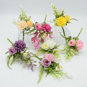 Bouquet di Fiori Artificiali di <span class=keywords><strong>Primula</strong></span> e Rosa per Decorazioni di Matrimoni, Feste, Scuole e Hotel - Product Image 4