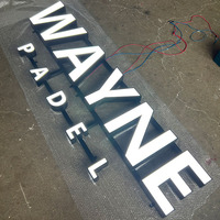 Lettres en relief 3D personnalisées à LED, éclairées par l'avant, enseigne lumineuse, enseigne illuminée pour hôpital, devanture de magasin, logo mural, intérieur/extérieur