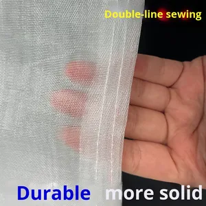 Épuisette de pêche robuste et durable en monofilament sans nœuds, extra épaisse, anti-débris et anti-colmatage, pour bassin à poissons - Product Image 3