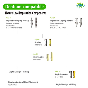 Sistem Koneksi Hex Internal Dentium Super Line Open Tray Pick up Transfer Coping untuk Implan Gigi Pabrik OEM ODM Tersedia dalam Stok - Product Image 3