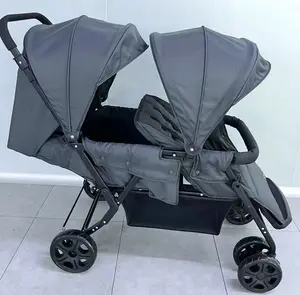 EN1888 ASTM Zertifikat Hochwertiger doppelbarer Babykinderwagen Reisesystem Doppel-Kinderwagen