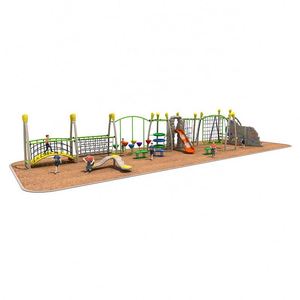 Physical Training Series <b>Plastic</b> Outdoor Climbers Steel Rope Climbing Playground Equipment With Monkey Bar <b>Slide</b> - Product Image 4