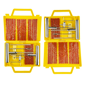 Kit de Herramientas para Reparación de Neumáticos de Coche y Bicicleta, 28 Piezas, Tiras de Goma, Caja Azul, Portátil y Duradero - Product Image 6