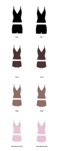 Cami sexy à coupe 3/4 en dentelle pour femme, débardeur à col en V avec bretelles spaghetti réglables, et shorty taille basse respirant en dentelle pour femme - Product Image 4
